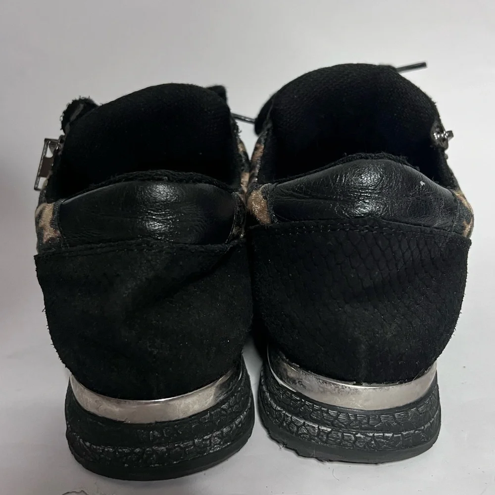 PS Poelman Velvet Leopard Accent Sneakers - Picture 5 of 10